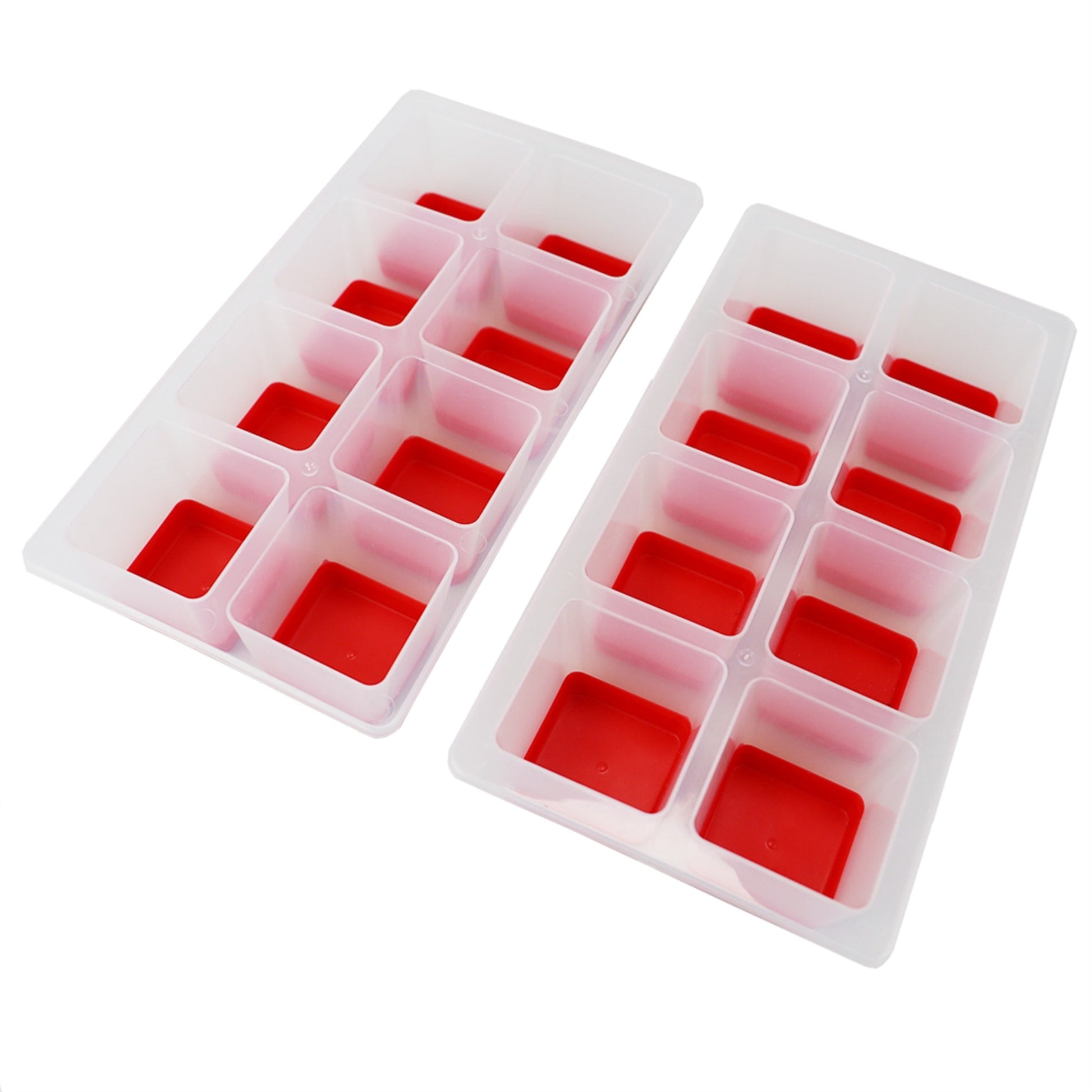 Pop-Out 12 Compartment Rectangle Plastic Ice Cube Tray
