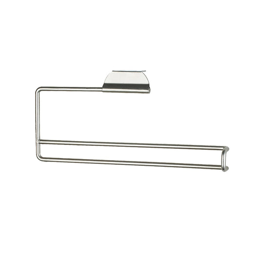 Satin Nickel Over the Door Paper Towel Holder