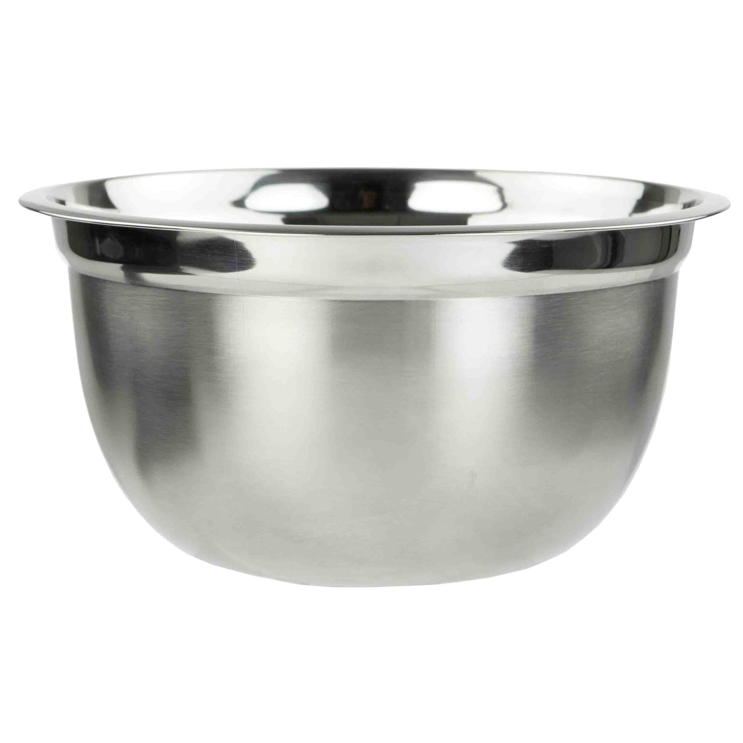 5 QT. Stainless Steel Beveled Anti-Skid Mixing Bowl, Silver