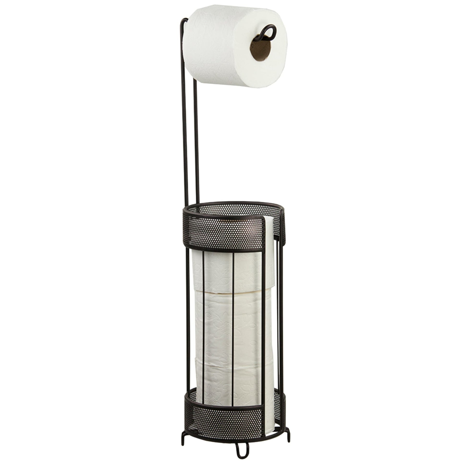 Home Basics Bronze Freestanding Single Post Toilet Paper Holder with  Storage in the Toilet Paper Holders department at