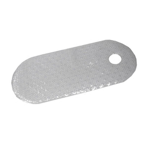 Anti-Slip Plastic Oval  Bath Mat with Back Suction Cups, Clear