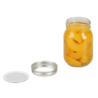 16 oz. Wide Mouth Clear Mason Canning Jar