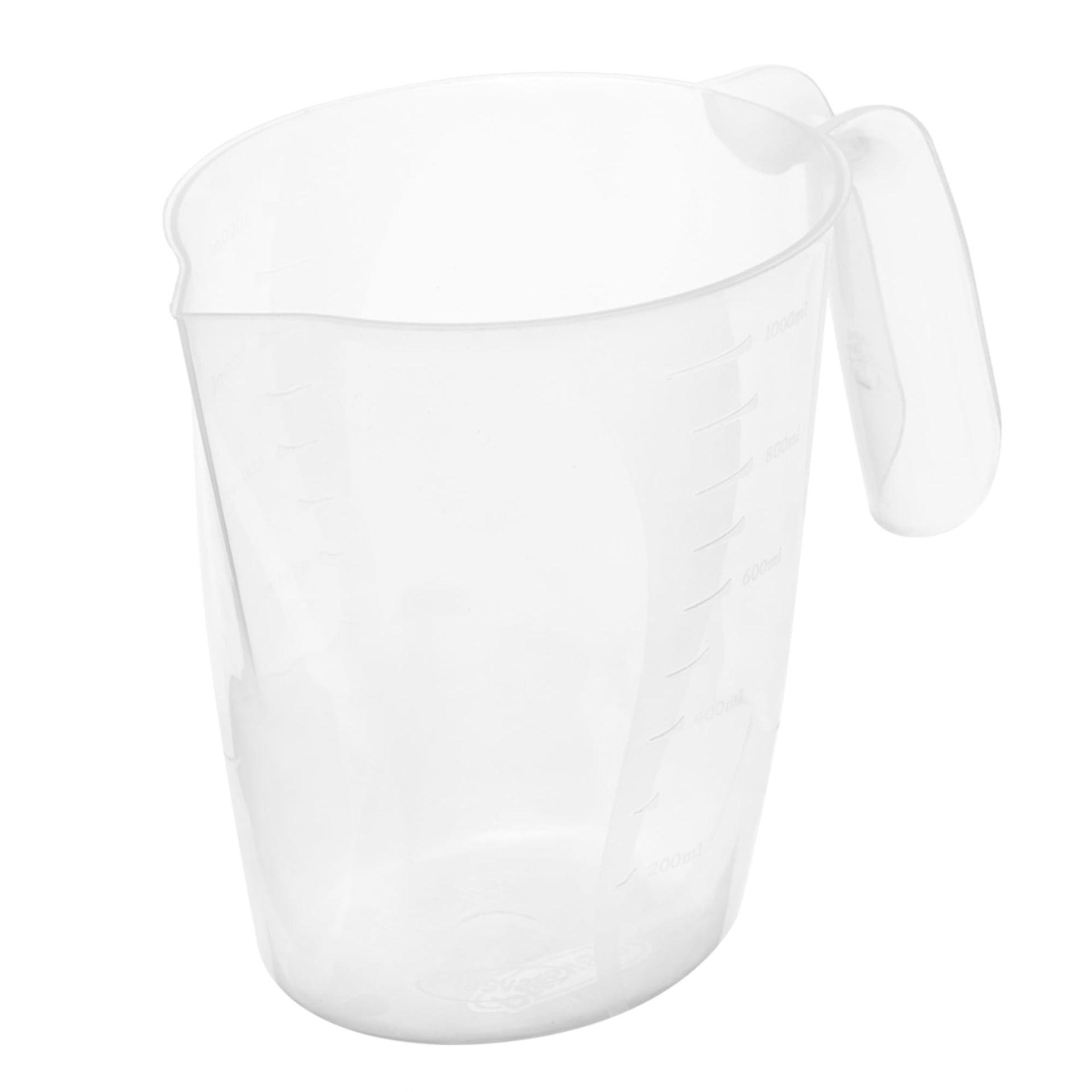 A Plastic Measuring Cup With A Capacity Of 1000 Ml And Multiple Scales For  Easy Reading. It Is Used To Measure Cooking And Baking Liquids In The Kitch