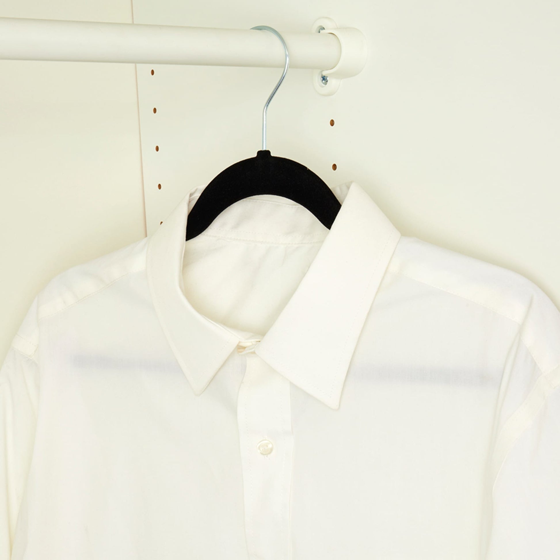 Home Basics Black Velvet Shirt Hangers 10-Pack FH01140 - The Home