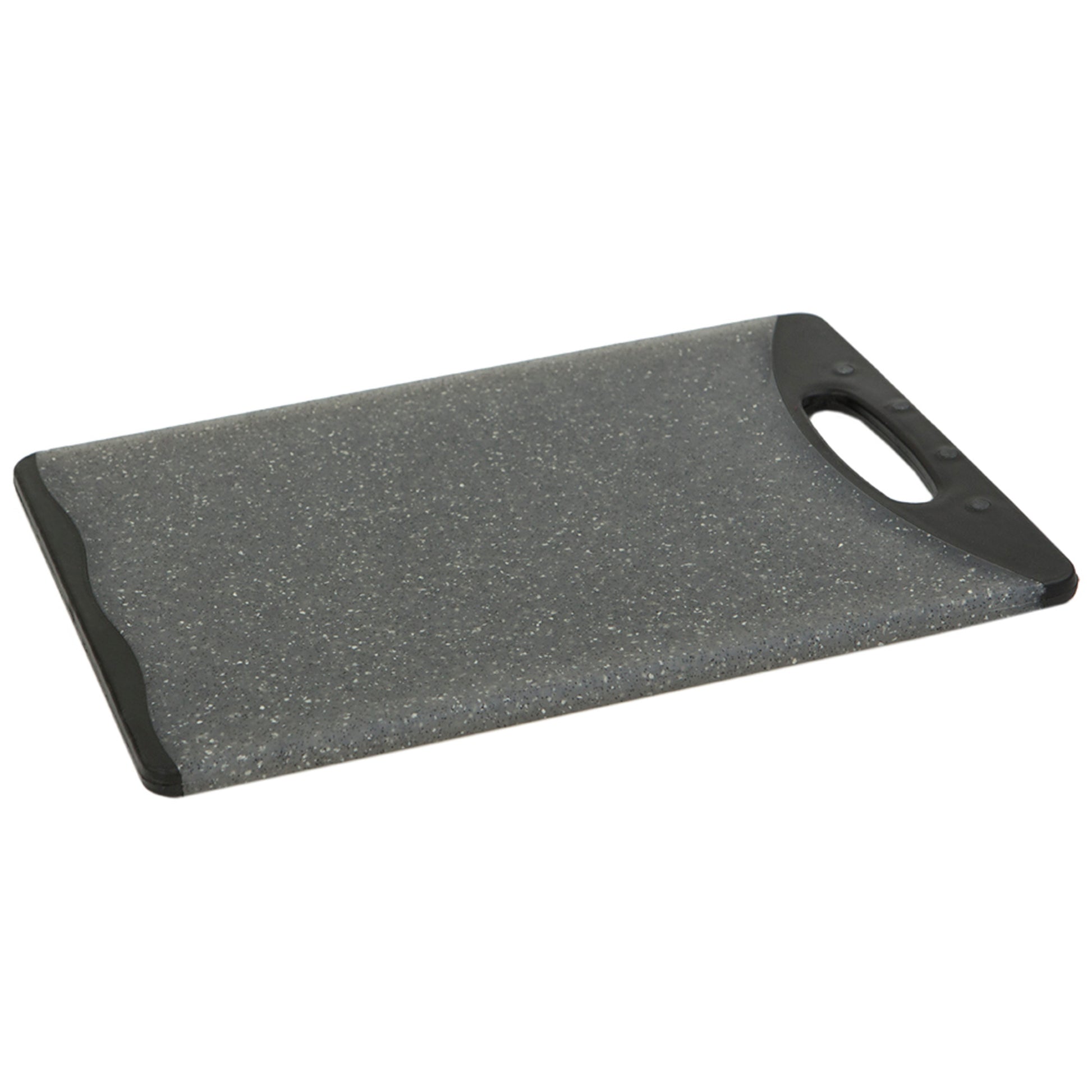 Home Basics Double Sided 10" x 14.5" Granite Plastic Cutting Board, Grey - Grey