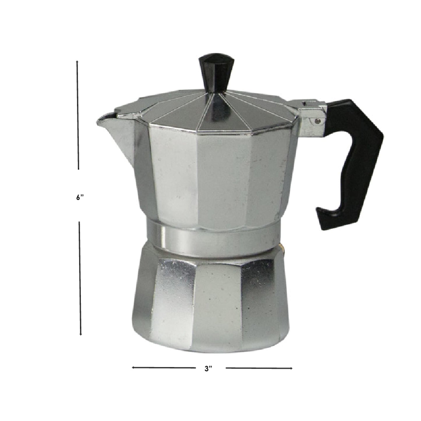 3-Cup Moka Pot Stovetop Espresso Maker