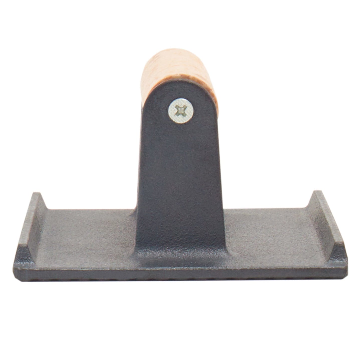 Cast Iron Bacon Press with Wood Handle, Black