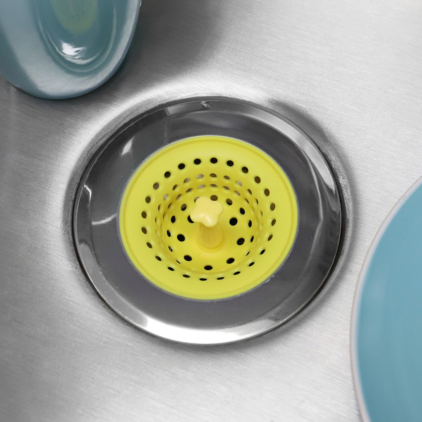 Brights Silicone Sink Strainer with Stainless Steel Rim