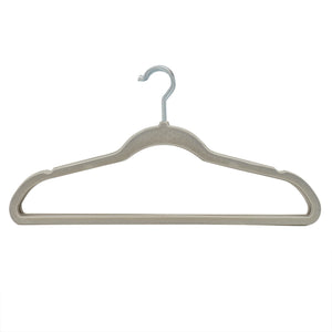 10 Piece Velvet Hanger, Grey