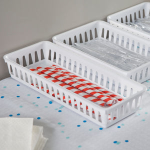 Sterilite Slim Storage Tray / White