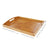Bamboo Serving Tray with Open Handles, Natural