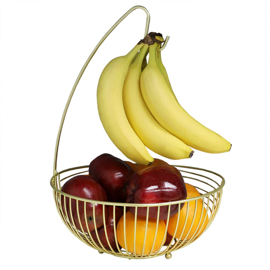 KITCHEN – tagged 2 tier fruit basket with banana hook – Home Basics