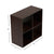 Open and Enclosed 4 Cube MDF Storage Organizer, Espresso