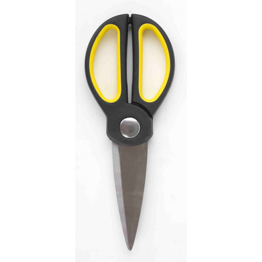Home Basics Kitchen Shears with Silicone Grip Handles - Yellow