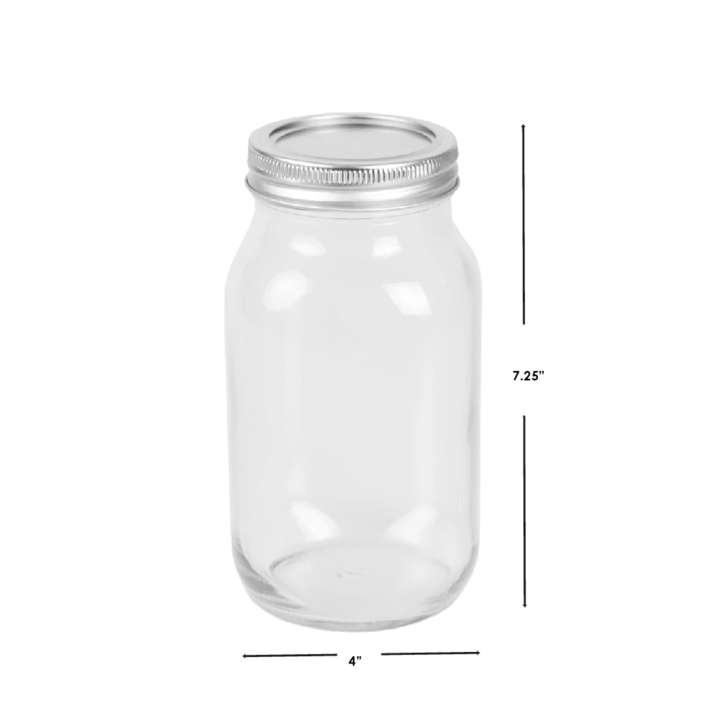 33oz. Wide Mouth Clear Mason Canning Jar