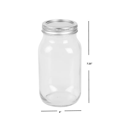 33oz. Wide Mouth Clear Mason Canning Jar