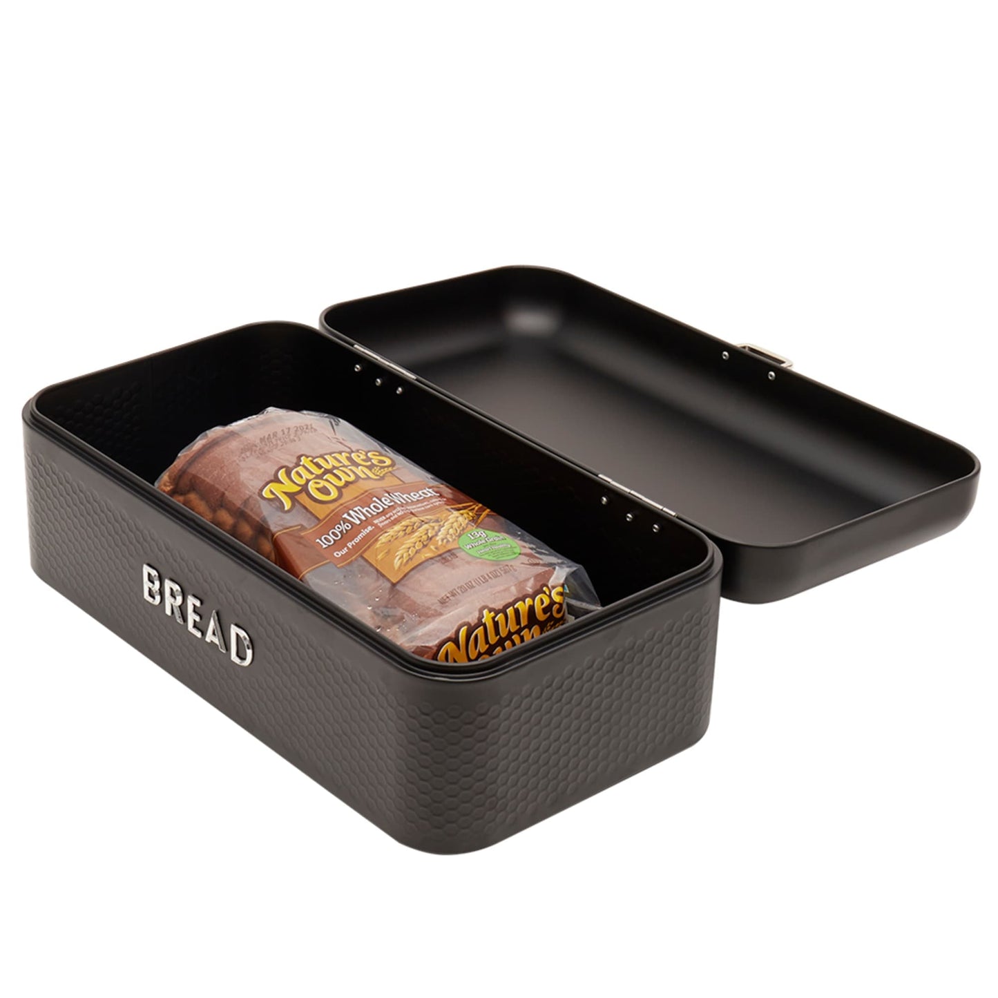 Soho Metal Bread Box, Black