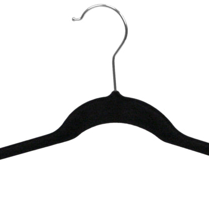 Velvet Trouser Hanger, (Pack of 3), Black