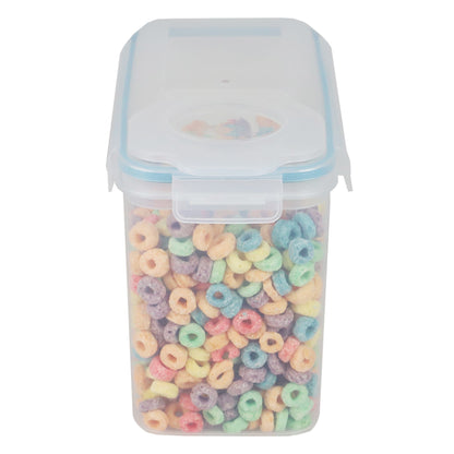 Medium Plastic Cereal Dispenser with Pour Spout, Clear