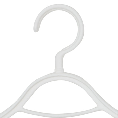 Plastic Hangers, (Pack of 4), Timber White