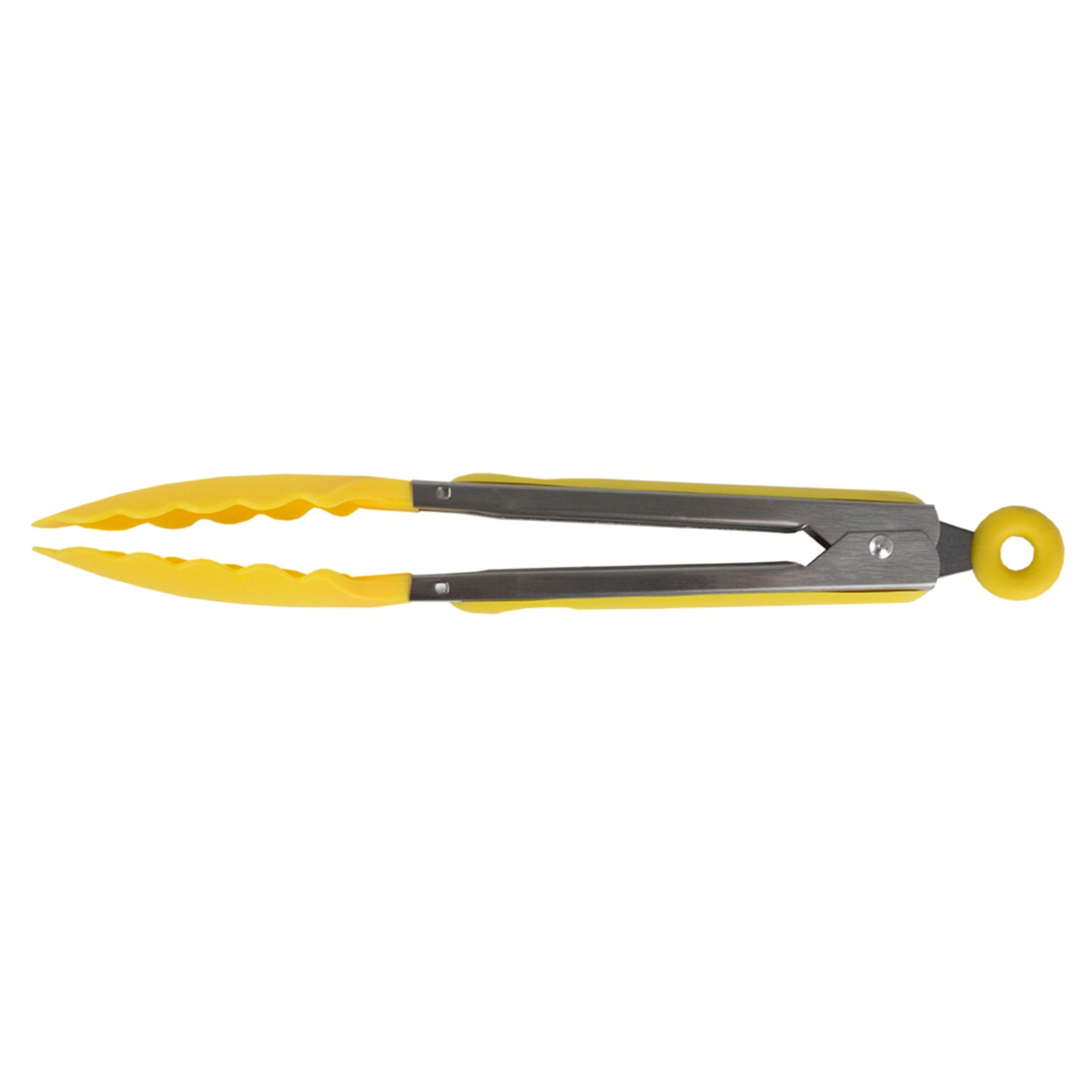 Home Basics 9" Salad Tongs - Yellow