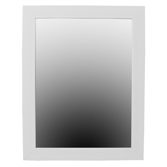 Home Basics Wall Mirror, White - White