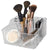 4 Divided Compartment Extra Large Capacity Makeup Cosmetic Holder Storage Organizer, Clear