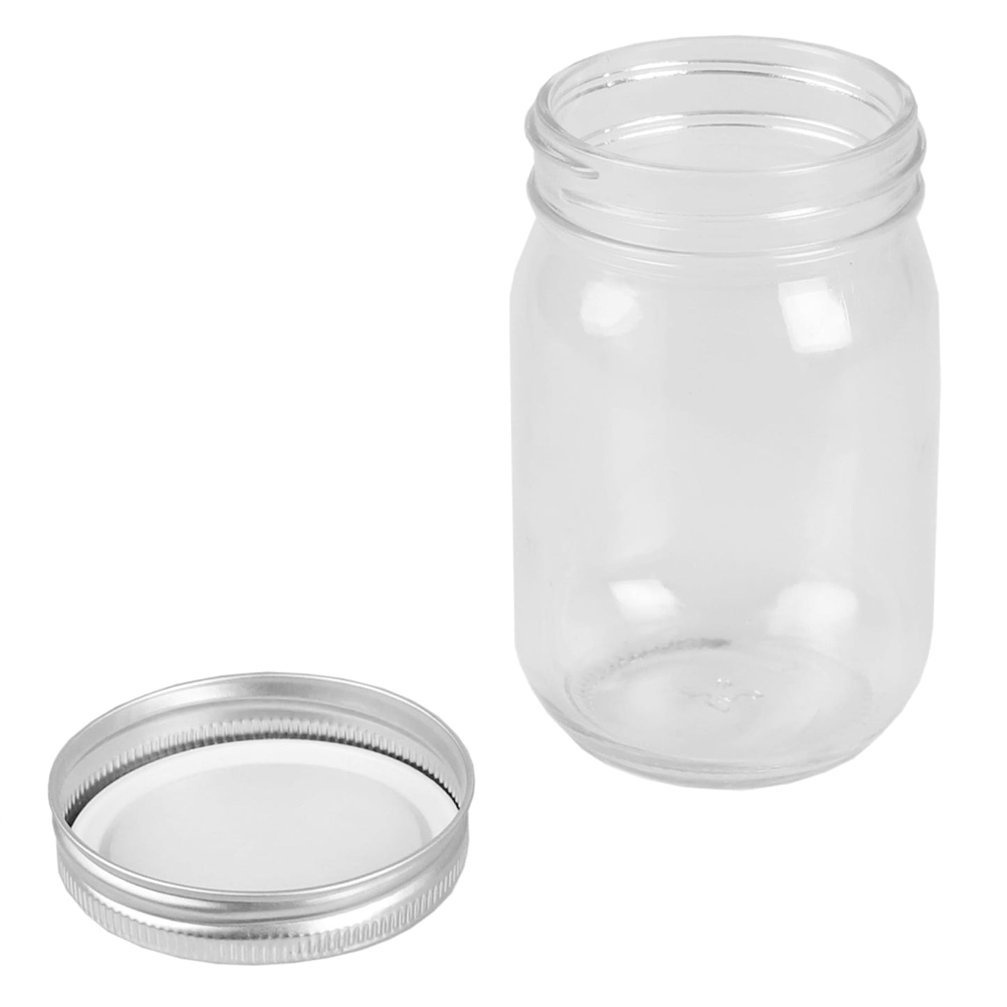 12 oz. Wide Mouth Clear Mason Canning Jar