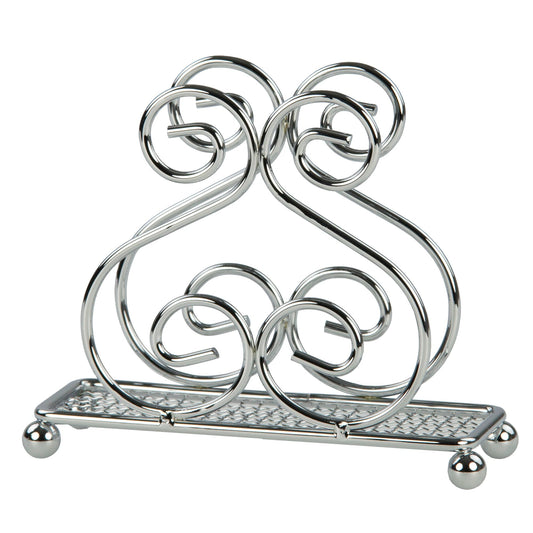 Scroll Collection Chrome Plated Steel Napkin Holder