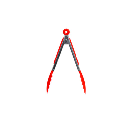 Home Basics 9" Salad Tongs - Red