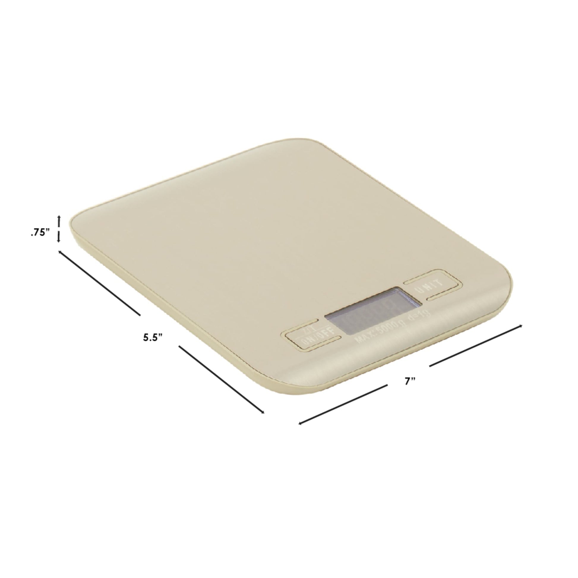 Digital food scale for diet, kitchen scale 5kg capacity stainless steel,  digital kitchen scale