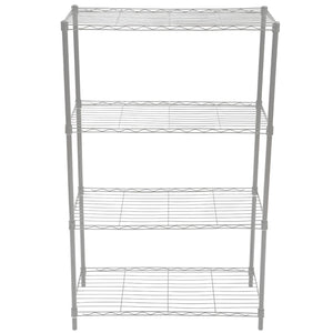 4 Tier Wide Steel Wire  Shelf, Grey