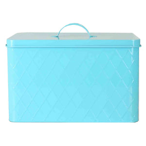 Tin Bread Box, Turquoise