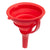 Collapsible Silicone Funnel, Red