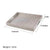Metallic Weave Serving Tray with Cut-Out Handles, Silver
