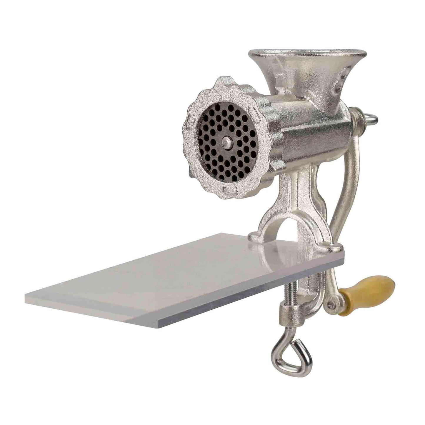 Cast Iron Meat Grinder, Silver