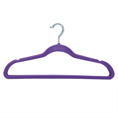 Velvet Hanger, (Pack of 10), Purple