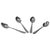 Hammered Stainless Steel Dinner Spoons, (Pack of 4), Silver