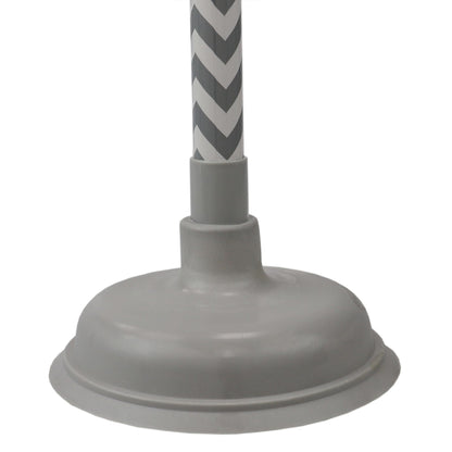 Chevron Force Cup Rubber Plunger, Grey
