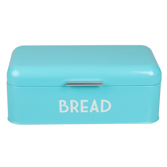 Metal Bread Box, Turquiose