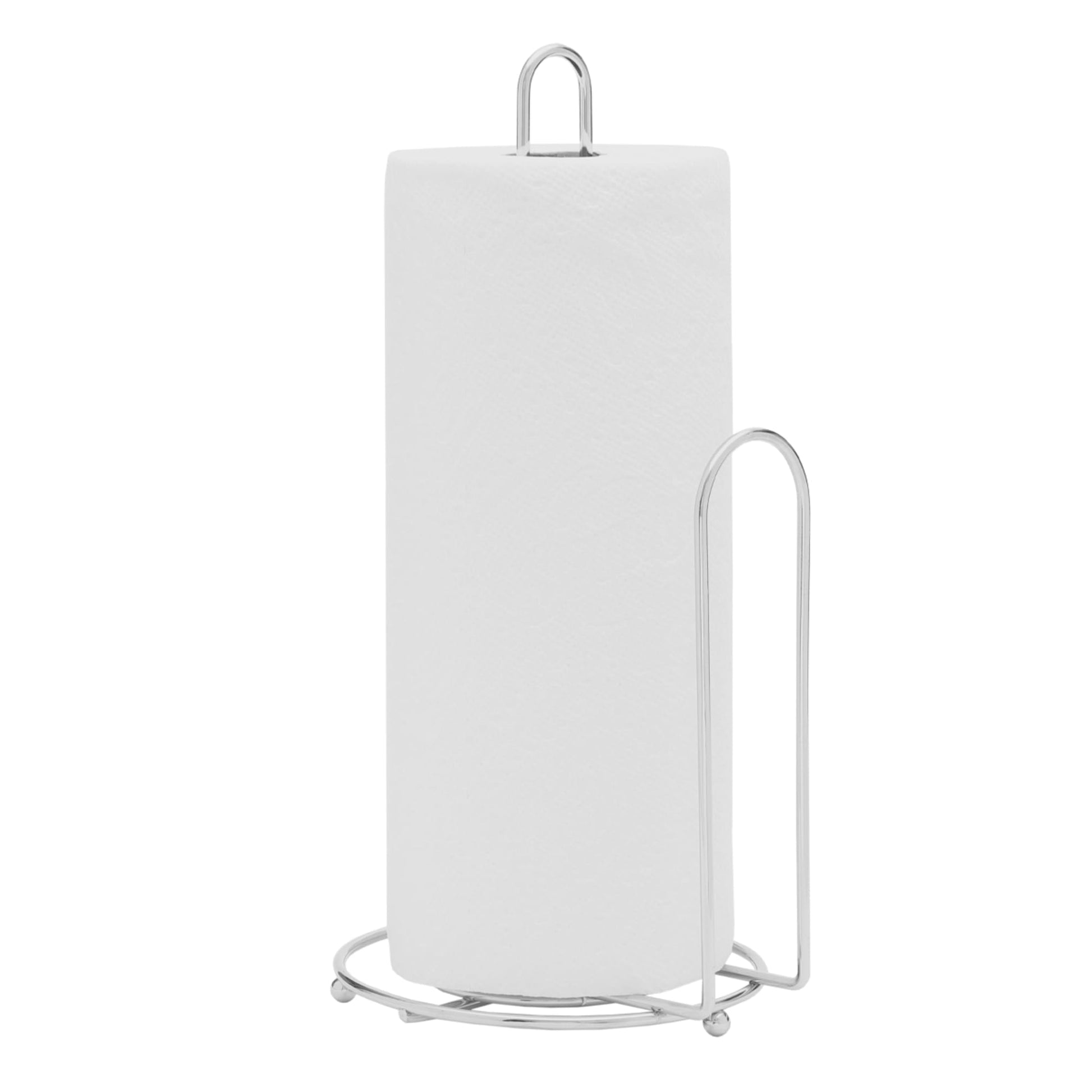 Home Basics Chrome Collection Free Standing Paper Towel Holder with  Easy-Tear Arm, Chrome, KITCHEN ORGANIZATION