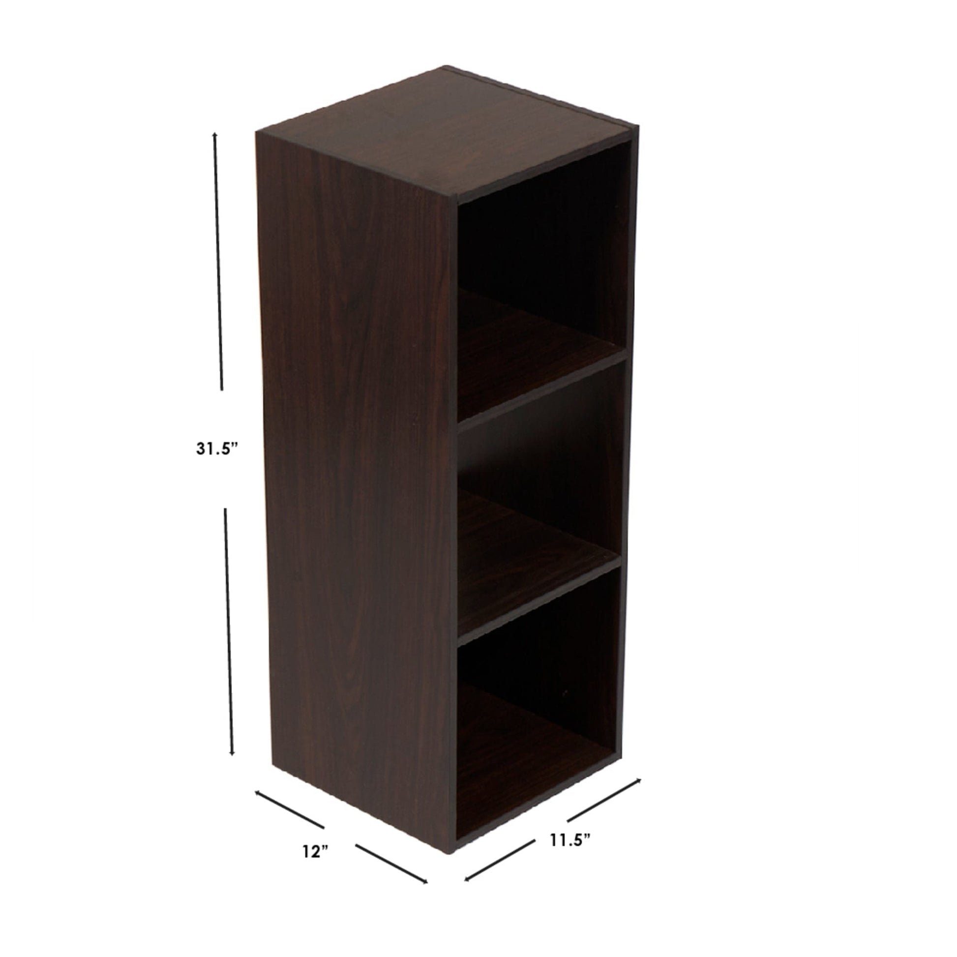 ClosetMaid 8985 Stackable 3-Shelf Organizer, Espresso