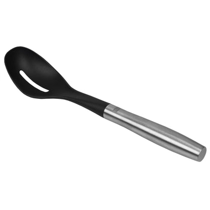 Mesa Collection Scratch-Resistant Nylon Slotted Spoon, Black