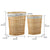 2 Piece Wicker Hamper with Removeable Liner, Natural