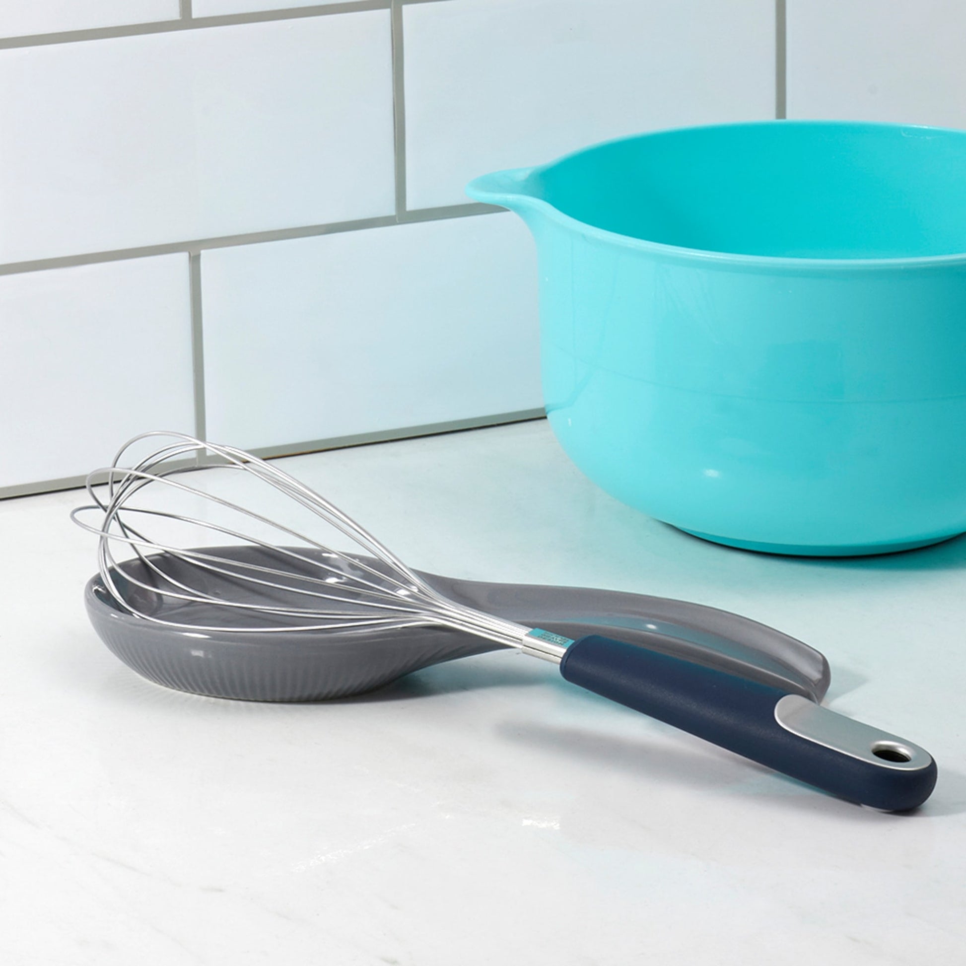 Home Basics Silicone Balloon Whisk with Steel Handle