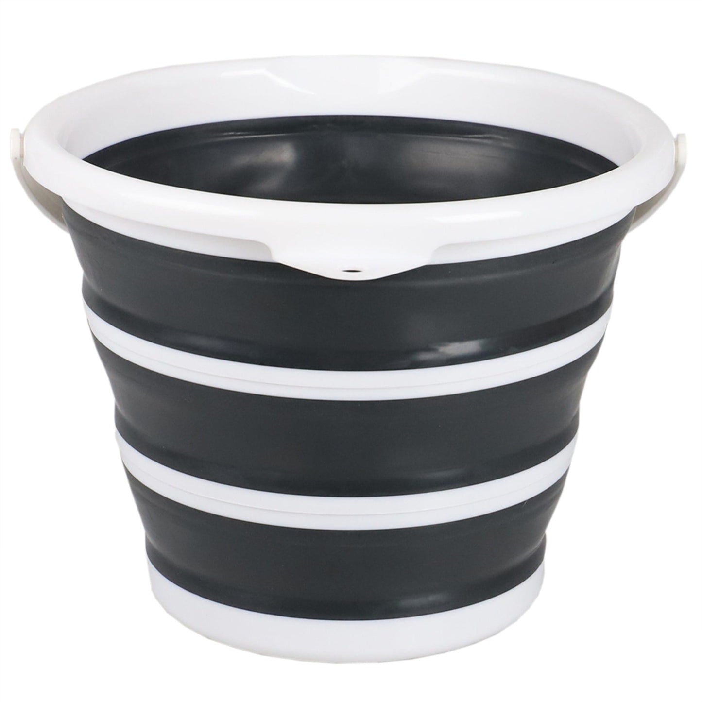 10 LT Collapsible Plastic Bucket, Grey