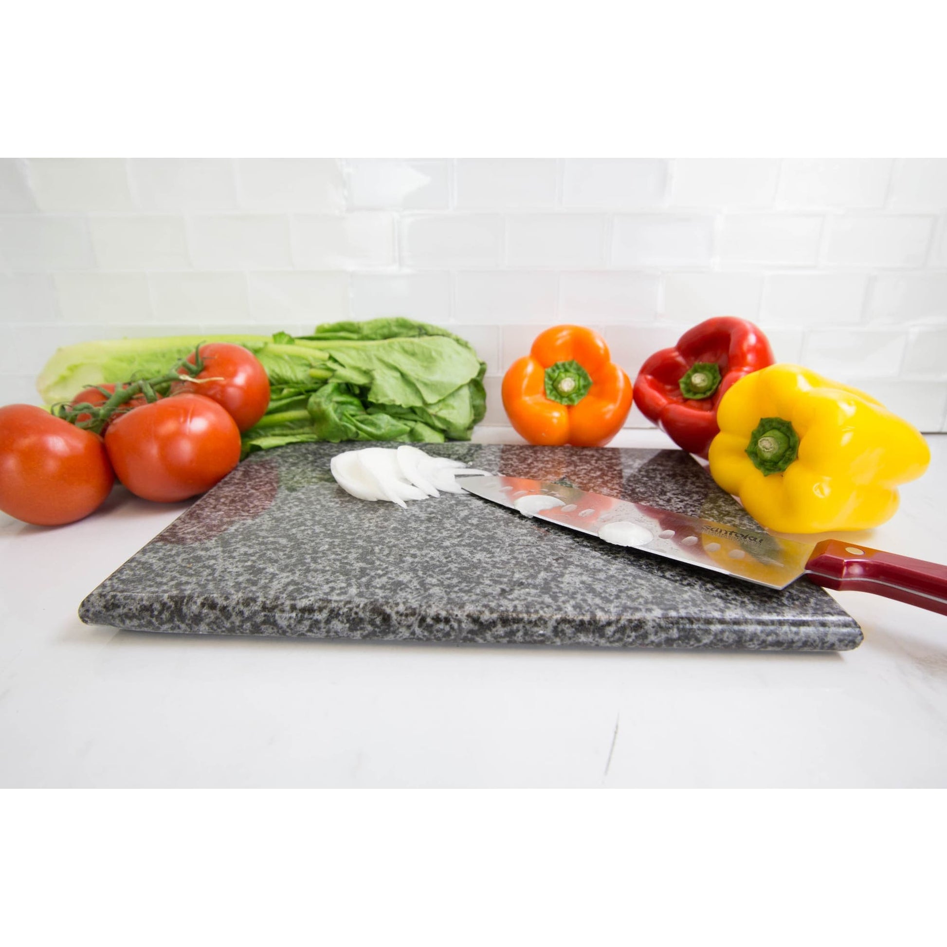 Natural Granite Chopping Board (Black), By Home Basics | Cutting Boards For  Kitchen | Kitchen Cutting Boards With Non-Skid Feet