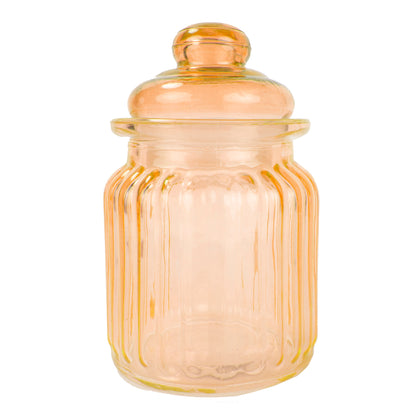 Home Basics Mini Glass Party Favor Jar, Yellow - Yellow