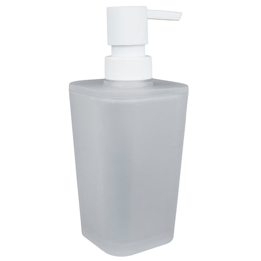 Frosted Rubberized Plastic  10 oz. Hand Soap Dispenser with Plastic Pump