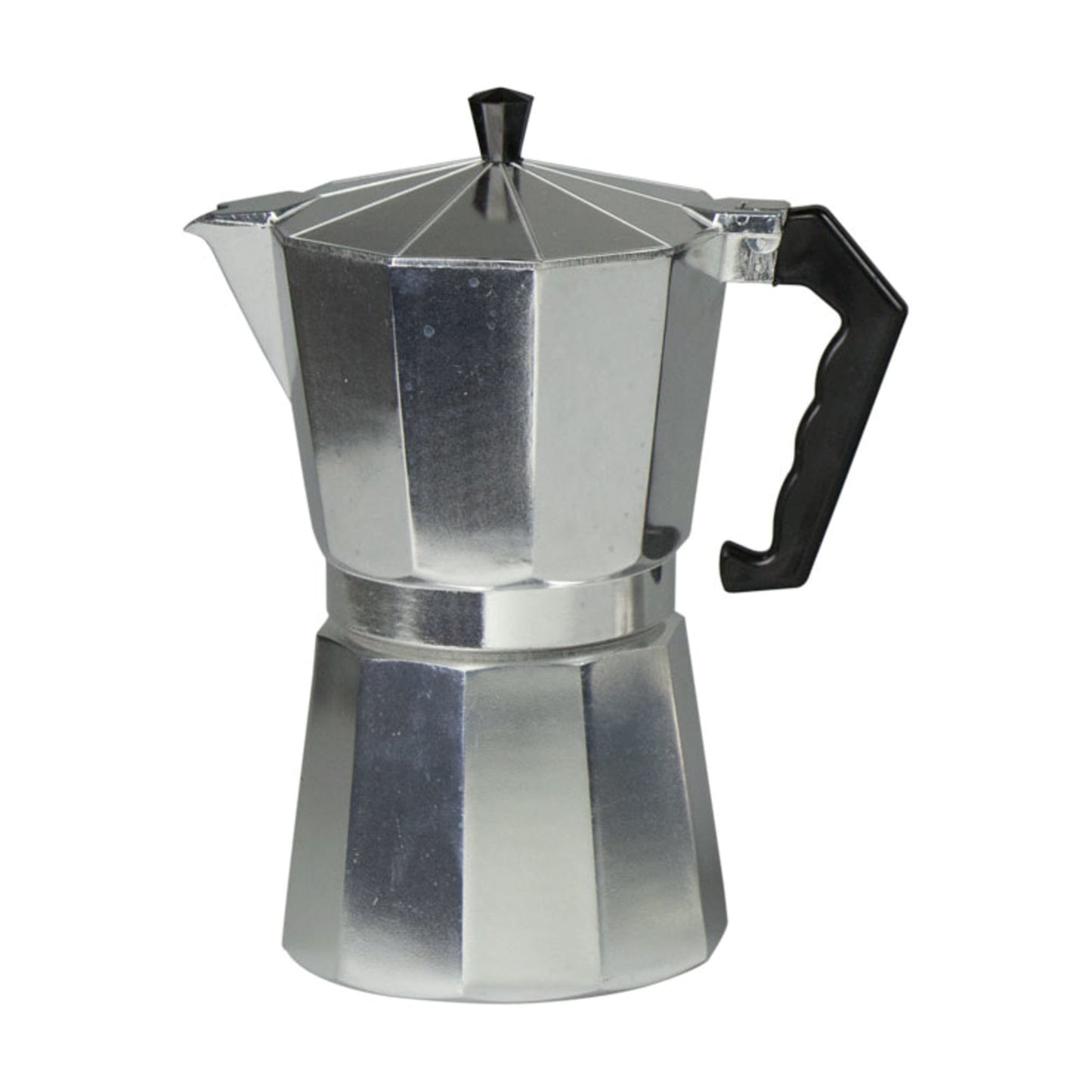 12 Cup Demitasse  Shot Aluminum Stovetop Espresso Maker, Grey